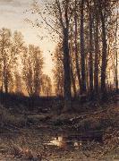Ivan Shishkin Eventide-Sunset oil painting artist